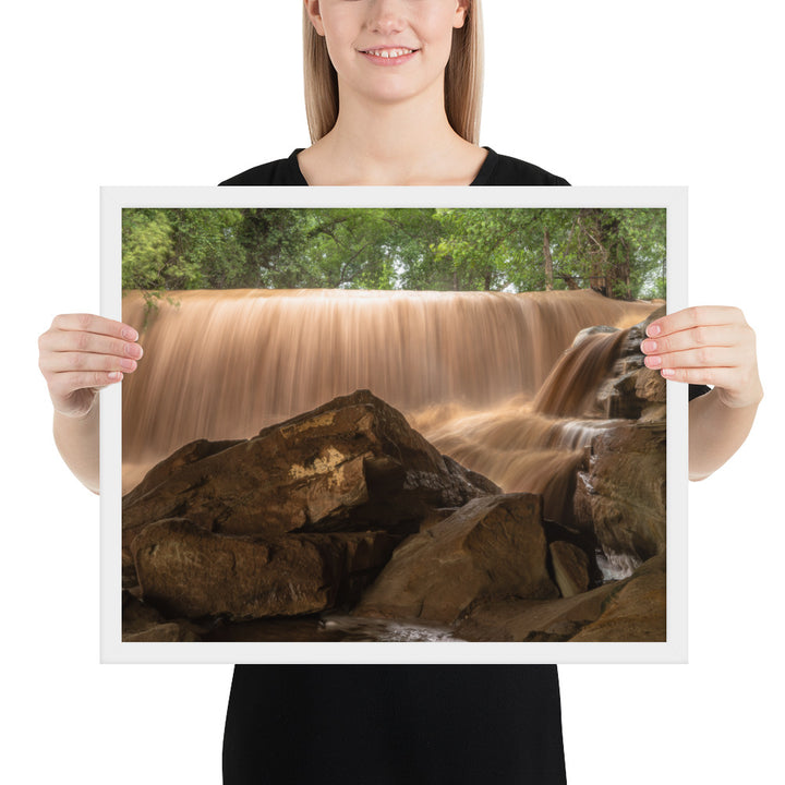 Silver Falls Overflowing Framed Luster