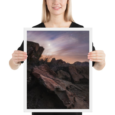 Big Bend Cloudy Twilight Framed Luster