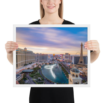 Cosmo Las Vegas Sunset Framed Luster