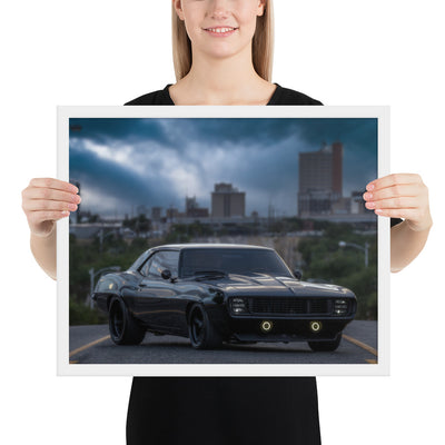 1969 Camaro Dusk Framed Luster