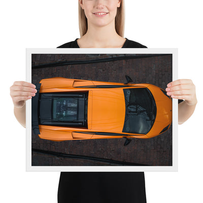 Lamborghini Gallardo Aerial Framed Luster