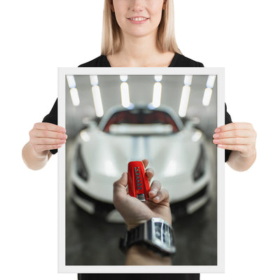 Ferrari 488 Pista Key Framed Luster