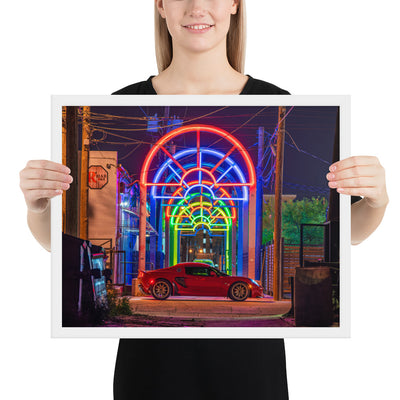 Lotus Elise Night Framed Luster