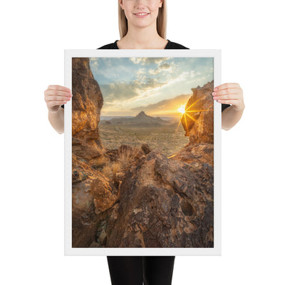 Big Bend Sunset Framed Luster