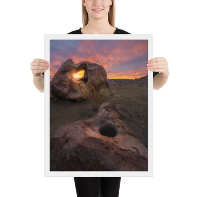 Big Bend Mortar Sunrise Framed Luster