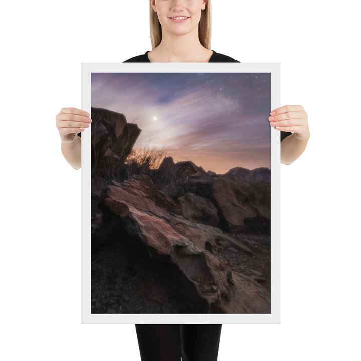 Big Bend Cloudy Twilight Framed Luster