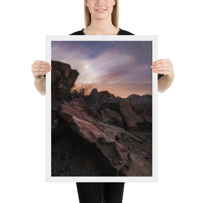 Big Bend Cloudy Twilight Framed Luster