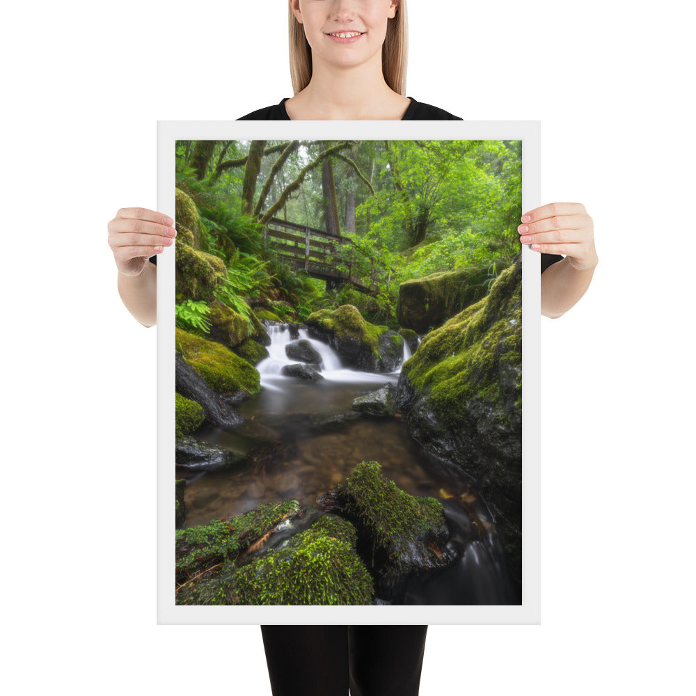 Oregon Fairy Garden Framed Luster