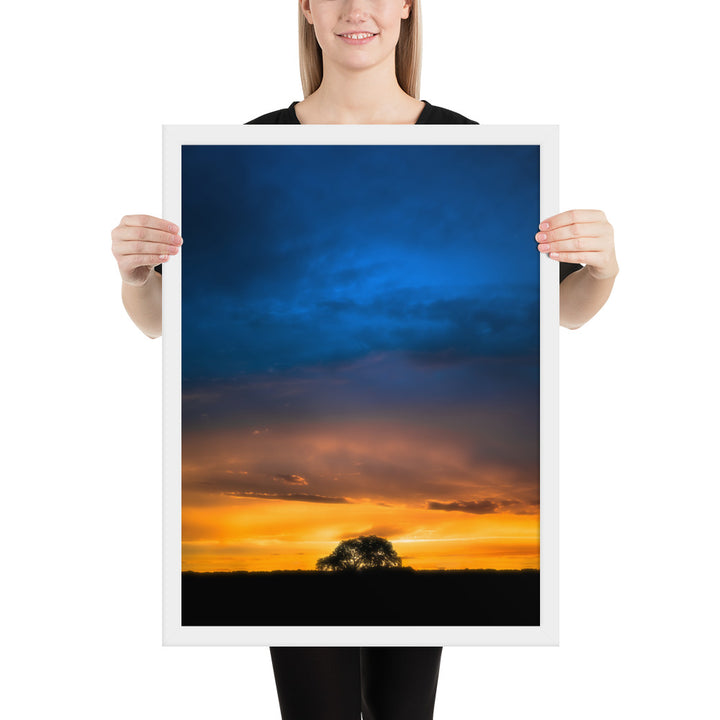 Texas Panhandle Sunset Framed Luster