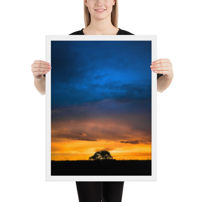 Texas Panhandle Sunset Framed Luster