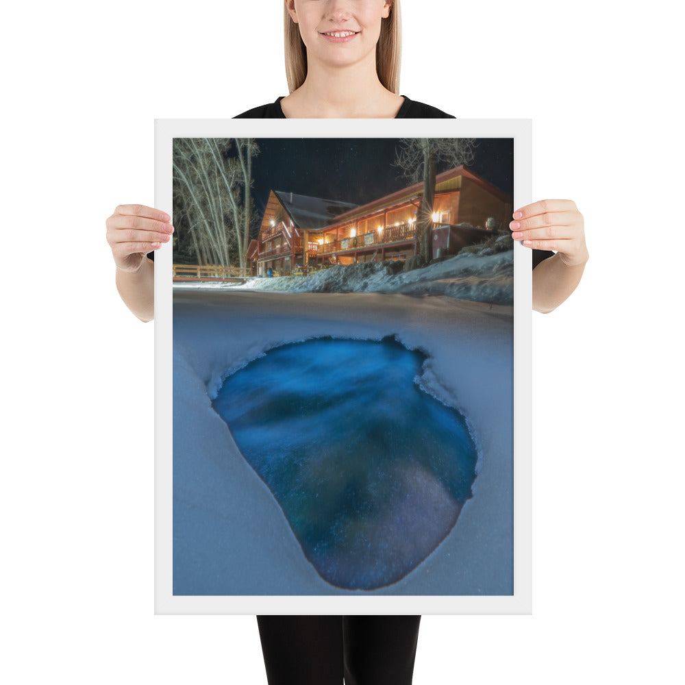 Sipapu Lodge Night Framed Luster