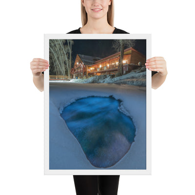 Sipapu Lodge Night Framed Luster