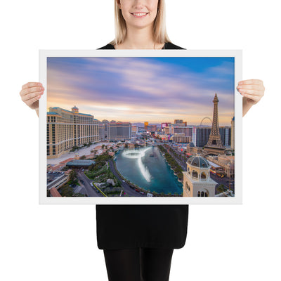 Cosmo Las Vegas Sunset Framed Luster