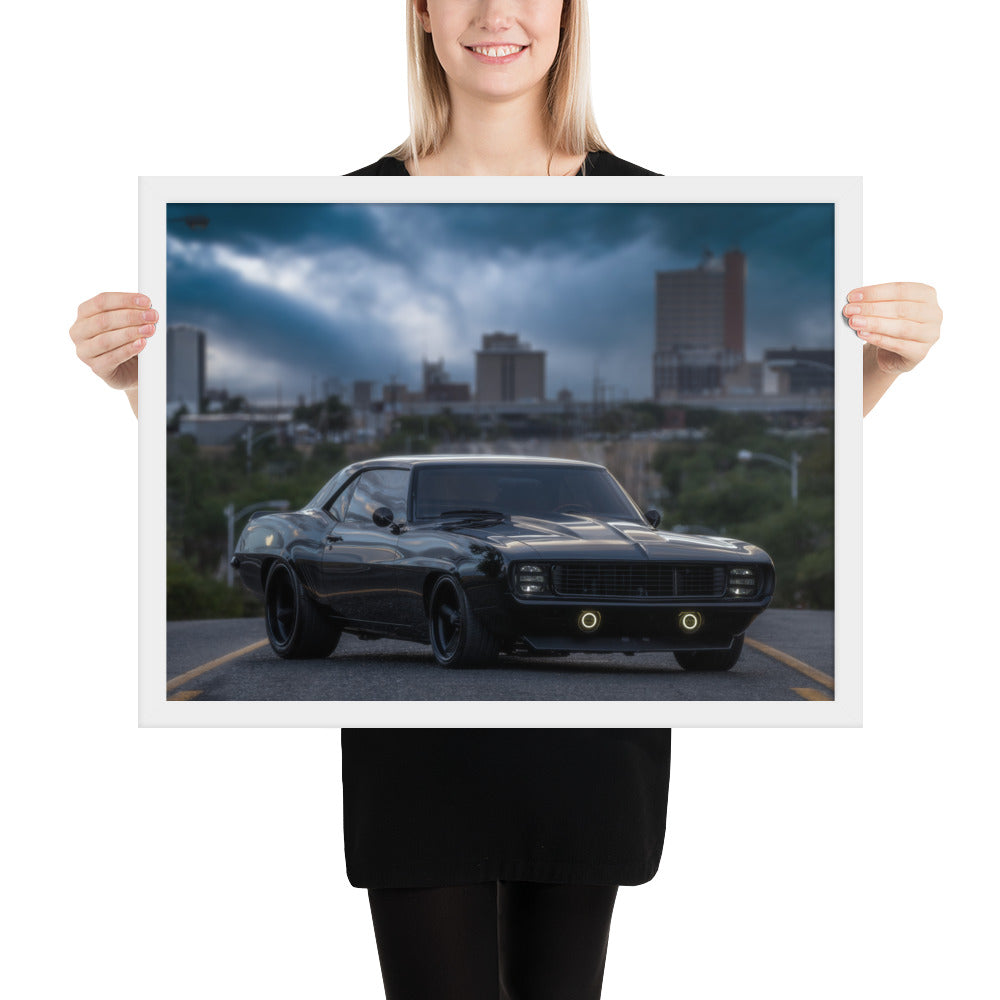 1969 Camaro Dusk Framed Luster