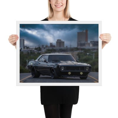 1969 Camaro Dusk Framed Luster
