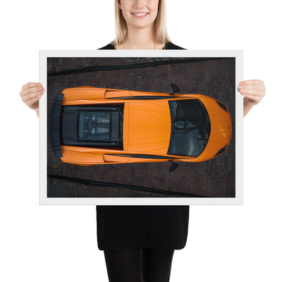 Lamborghini Gallardo Aerial Framed Luster