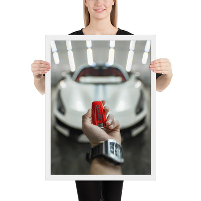 Ferrari 488 Pista Key Framed Luster