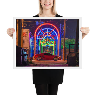Lotus Elise Night Framed Luster