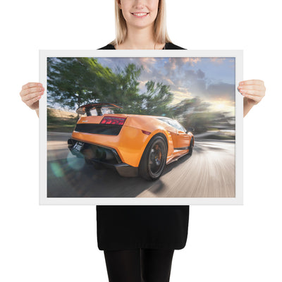 Lamborghini Gallardo Race Framed Luster
