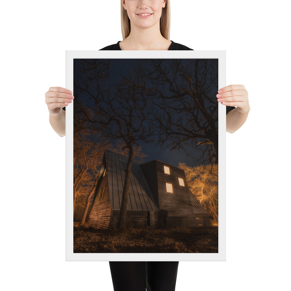 Cabin in the Woods Framed Luster