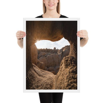 Joshua Tree Heart Cave Framed Luster