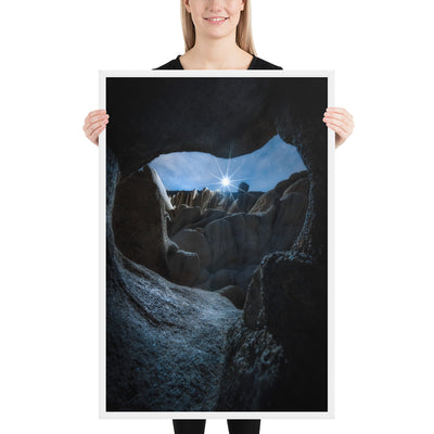 Joshua Tree Cave Framed Luster