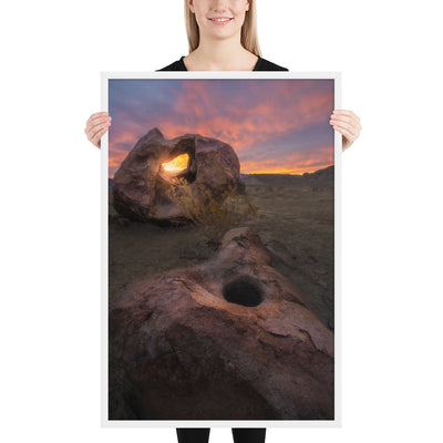 Big Bend Mortar Sunrise Framed Luster