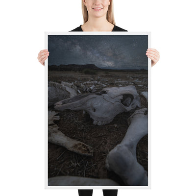 Cattle Graveyard Framed Luster