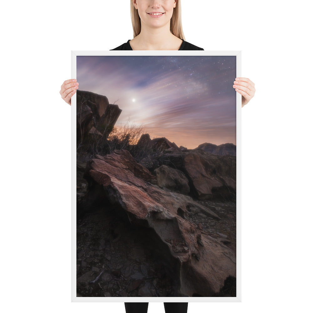Big Bend Cloudy Twilight Framed Luster