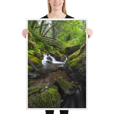 Oregon Fairy Garden Framed Luster