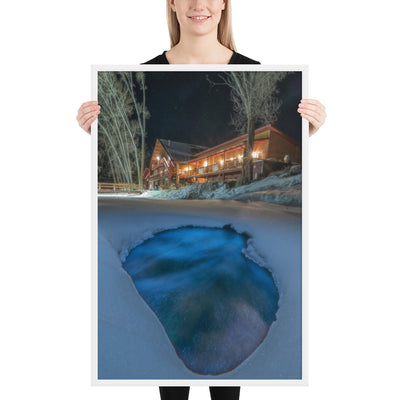 Sipapu Lodge Night Framed Luster