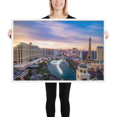 Cosmo Las Vegas Sunset Framed Luster