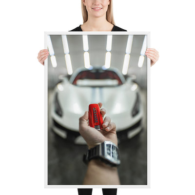 Ferrari 488 Pista Key Framed Luster