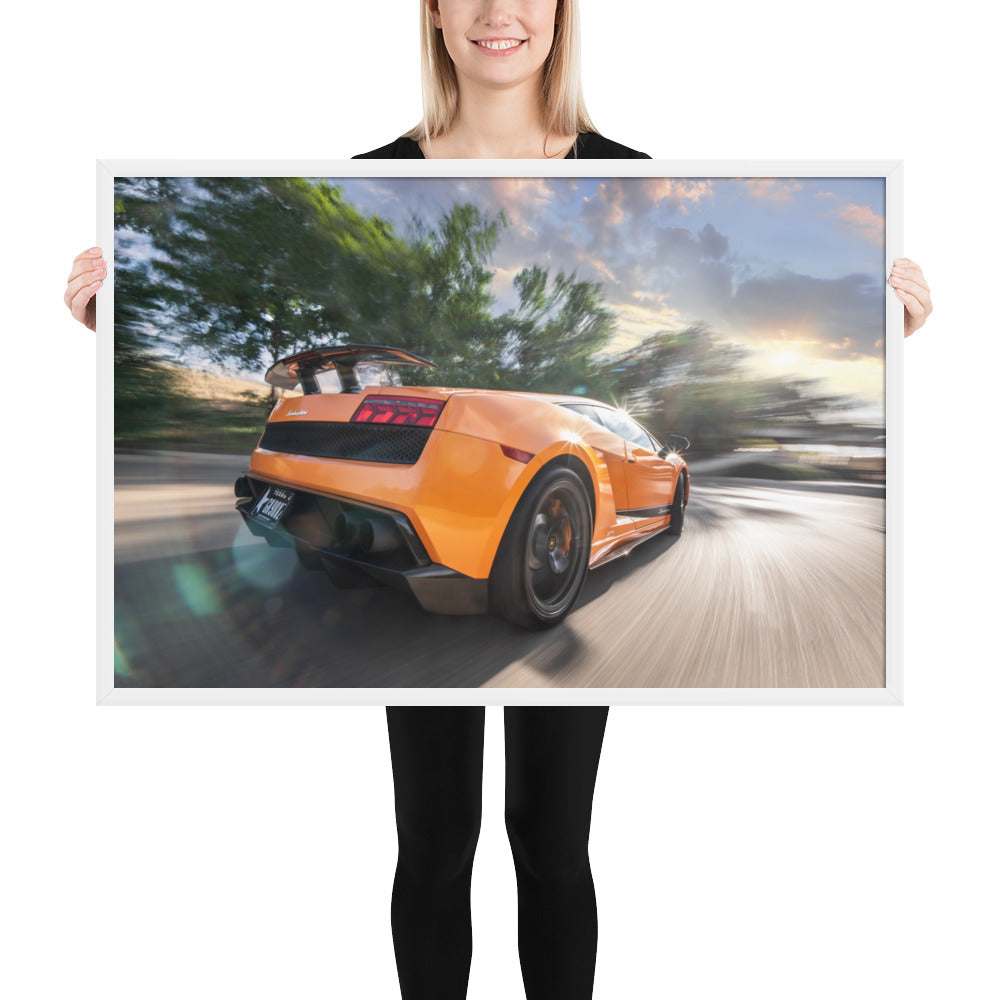 Lamborghini Gallardo Race Framed Luster