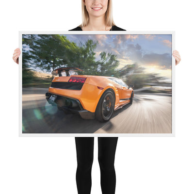 Lamborghini Gallardo Race Framed Luster