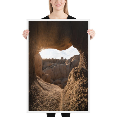 Joshua Tree Heart Cave Framed Luster