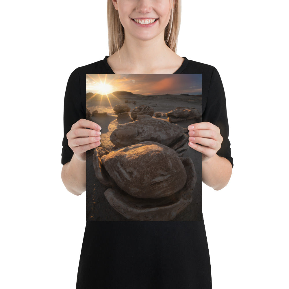 Bisti Cracked Eggs Sunset Luster
