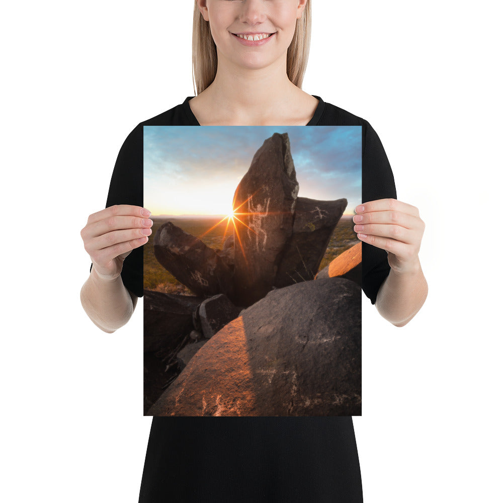 Petroglyphs Sunset Luster