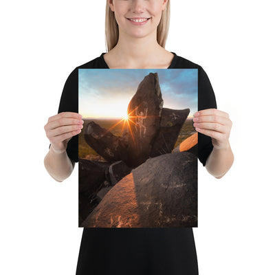 Petroglyphs Sunset Luster