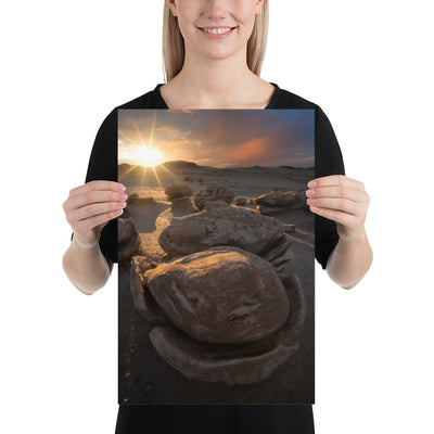 Bisti Cracked Eggs Sunset Luster