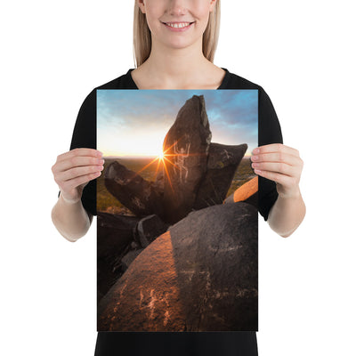 Petroglyphs Sunset Luster