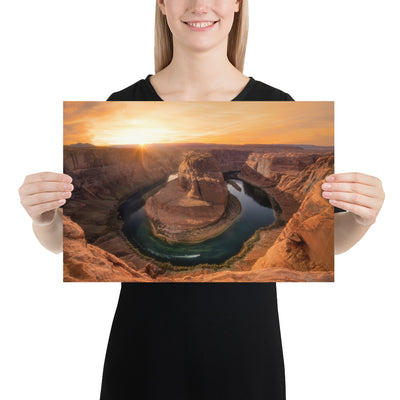 Horseshoe Bend Sunset Luster