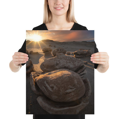 Bisti Cracked Eggs Sunset Luster