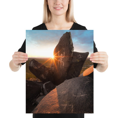 Petroglyphs Sunset Luster