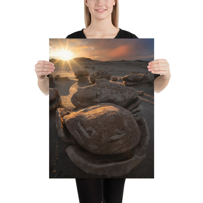 Bisti Cracked Eggs Sunset Luster
