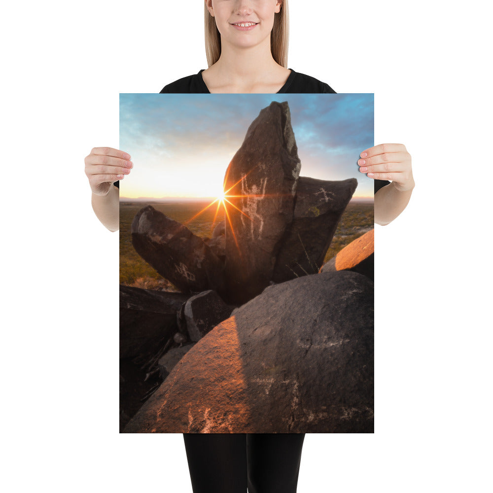 Petroglyphs Sunset Luster