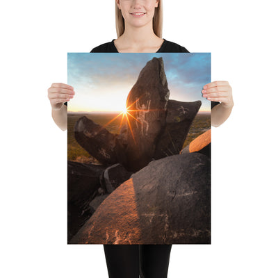 Petroglyphs Sunset Luster