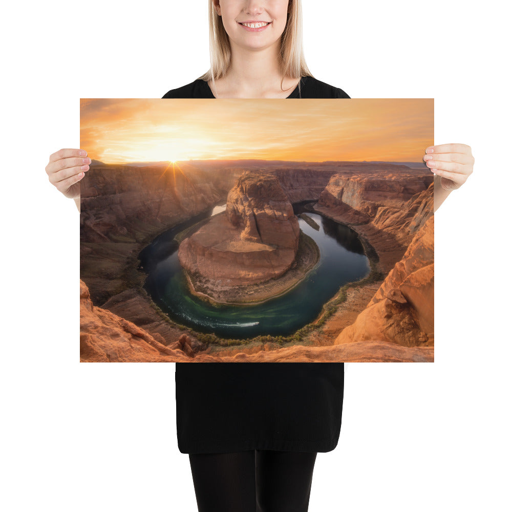 Horseshoe Bend Sunset Luster