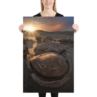 Bisti Cracked Eggs Sunset Luster