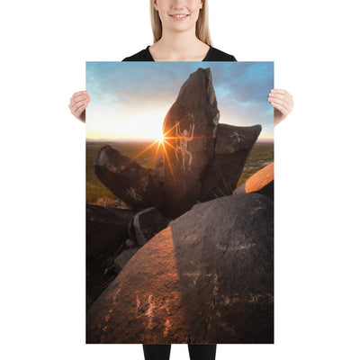 Petroglyphs Sunset Luster